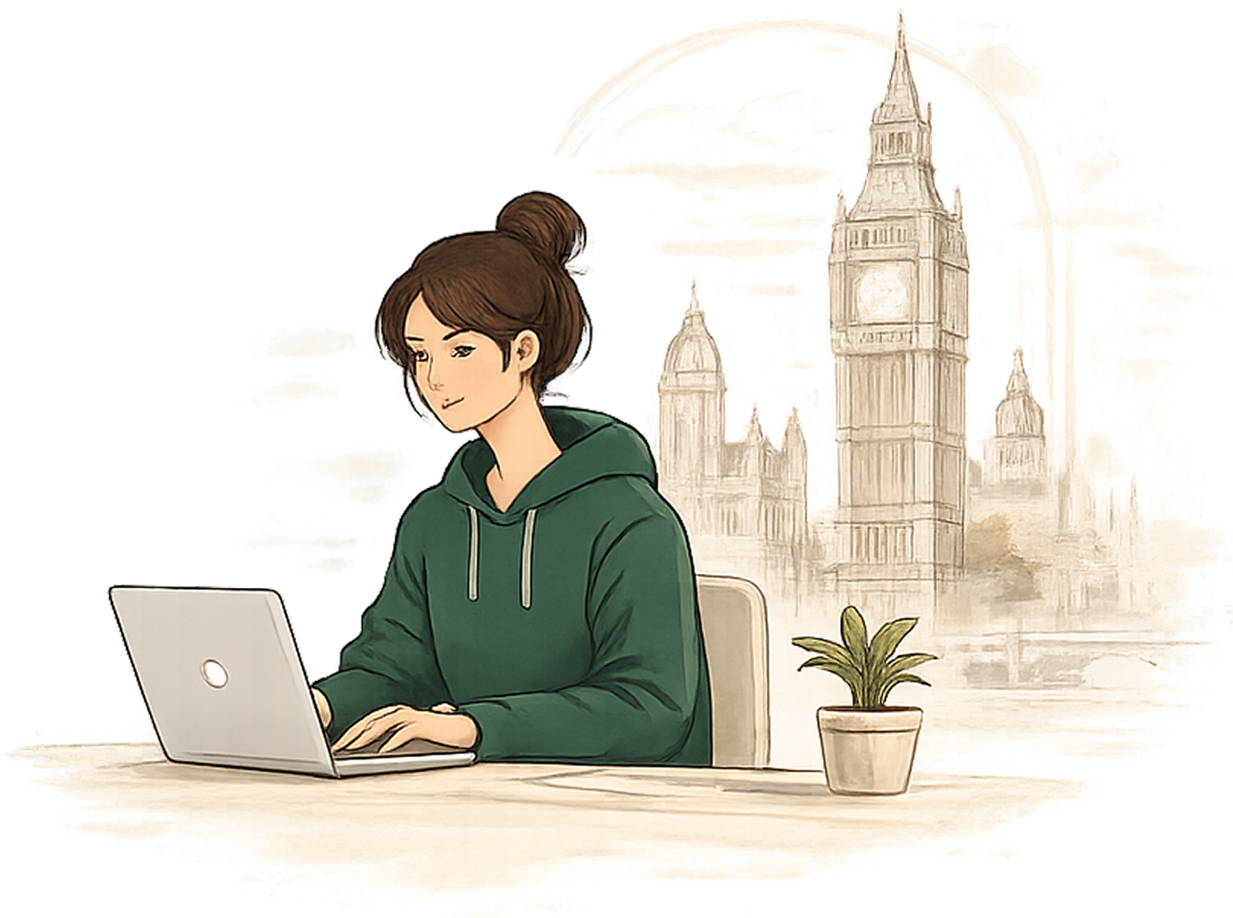 Student planning university applications